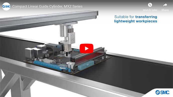Compact Linear Guide Cylinder MXZ Series